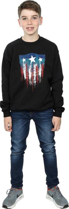 Image du produit - Sweat CAPTAIN AMERICA FLAG SHIELD - Garçon (128)