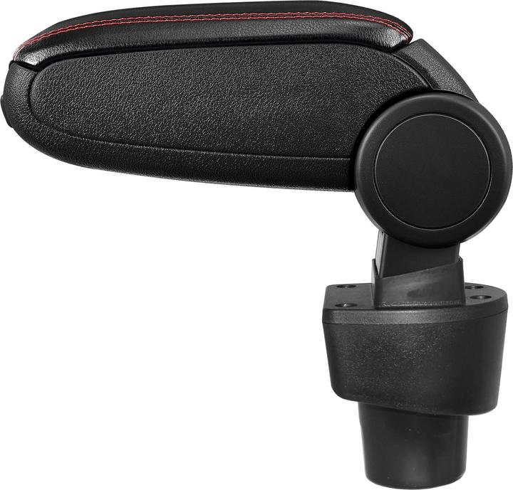 Actual product image Pro-Tec Centre armrest Renault Twingo 3 with storage compartment imitation leather black with red stitching