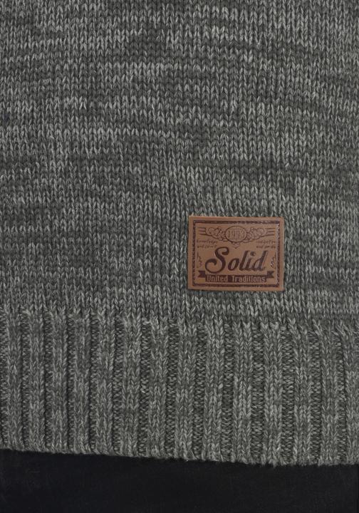 Actual product image Solid Phil Men's Jumper Chunky Knit Pullover With Shawl Collar Made Of 100% Cotton (3XL)