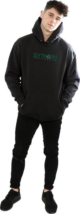 Actual product image Mens Slytherin Text Hoodie (XXL)