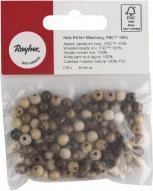 Image du produit Rayher Mélange de perles de bois, FSC 100%, ø 6 mm, natur