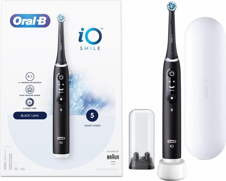 Produktbild Oral-B B iO - SMILE Black Lava Elektrische Tandenborstel Ontworpen Door Braun (Oszillierende Zahnbürste)