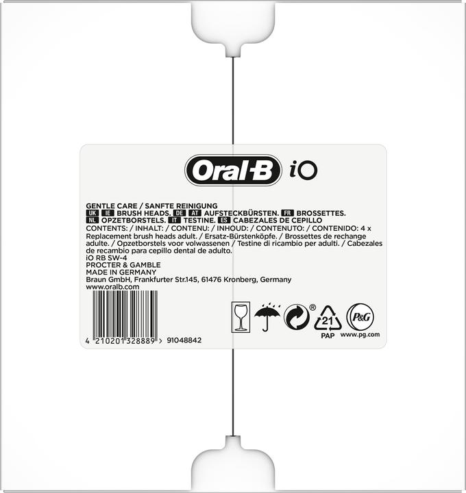 Image du produit Oral-B iO brosses Gentle Cleaning FFU 4 pcs. (4 x)