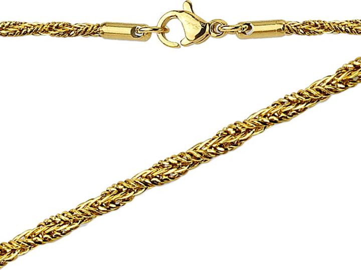Produktbild Star Piercing Kette verdreht vergoldet (Chirurgenstahl 316L, ohne Messing)