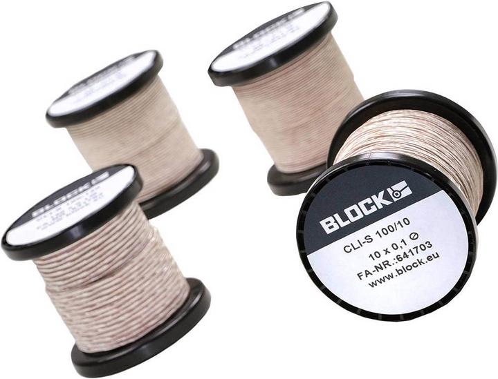 Block Lackisolierte Kupferlitze umsponnen CLI-S (98 m)