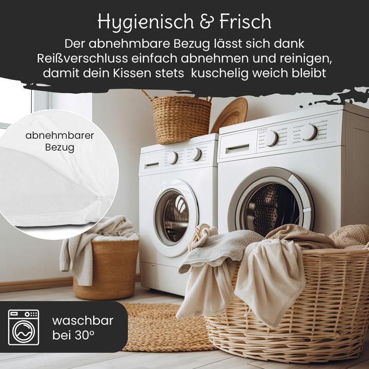 Produktbild Bestschlaf Multifunktions-Körperkissen, Schwangerschaftskissen in U Form, Stillkissen mit abnehmbarem und (153 cm)