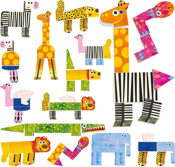 Image du produit Jeu de mélange et de match Animal Fun