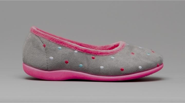 Actual product image Universal Textiles Isla dots ballerina slippers (42)