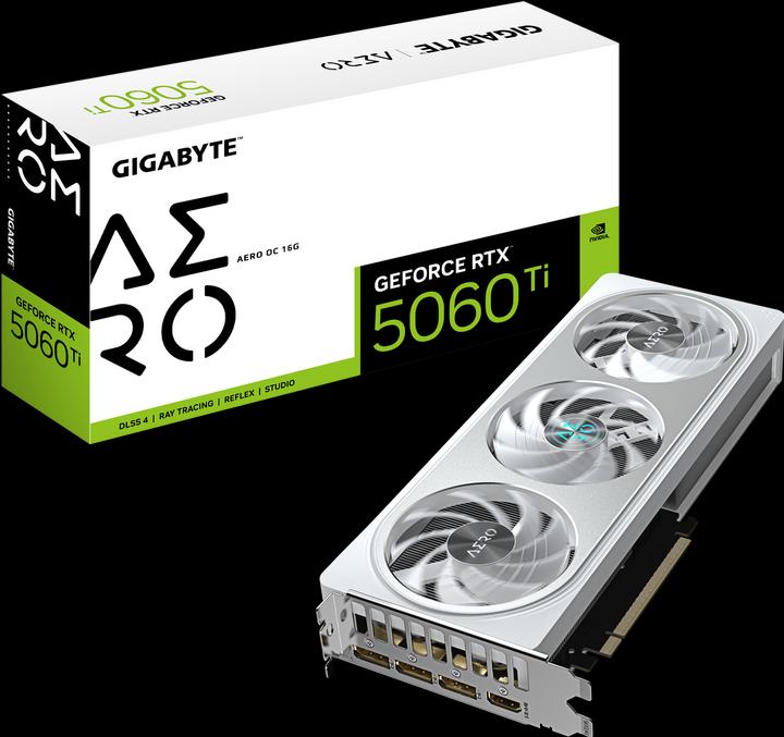 Produktbild Gigabyte GeForce RTX 5060 Ti AERO OC 16G (16 GB)