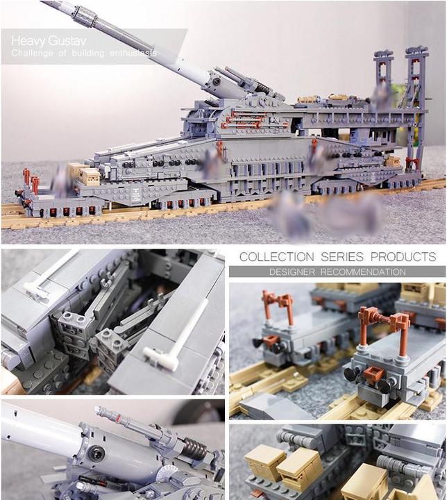 Produktbild Kazi Eisenbahngeschütz "Dora" 3in1