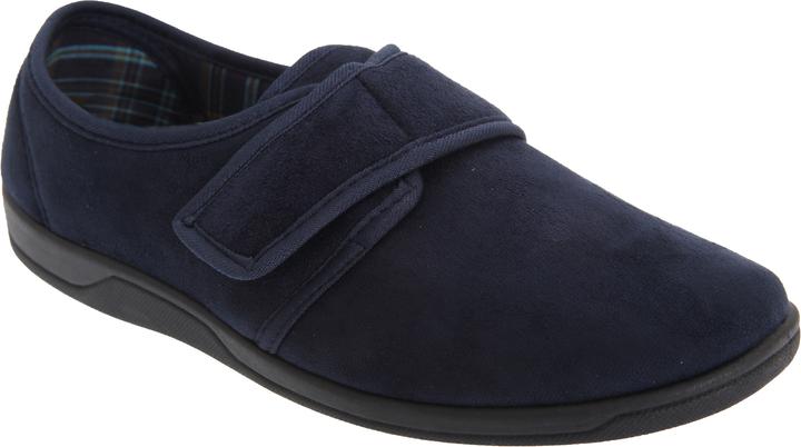 Actual product image Universal Textiles Tom slippers slippers with velcro fastening imitation suede (45)