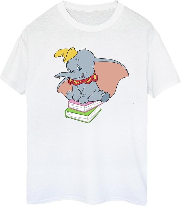 Immagine prodotto Disney Dumbo Sitting On Books Maglietta Ampia Donna (XXL)