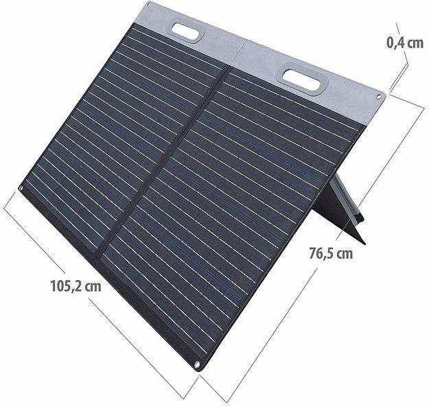 Produktbild Revolt Faltbares Solarpanel, 2 monokristalline Zellen (100 W, 6.20 kg)