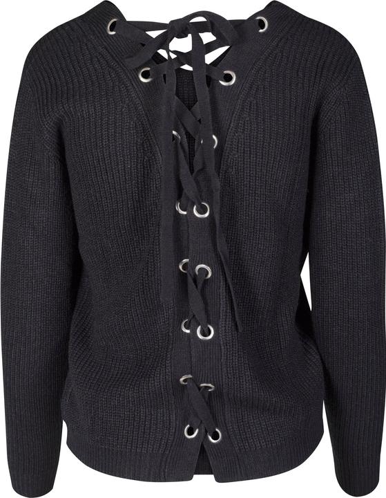 Actual product image Urban Classics Ladies Back Lace Up Sweater (XS)
