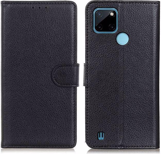 Produktbild MU Classic Litchi Leder Bookcover Series (Realme C25Y, Realme C21Y)