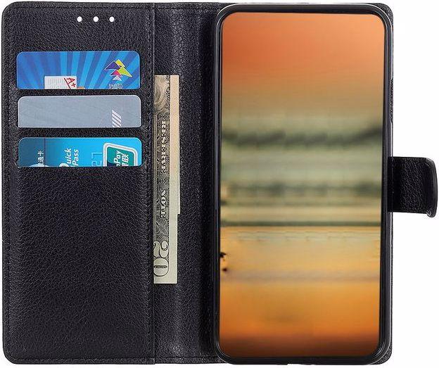 Actual product image MU Classic Litchi Leather Bookcover Series (Oppo A74)