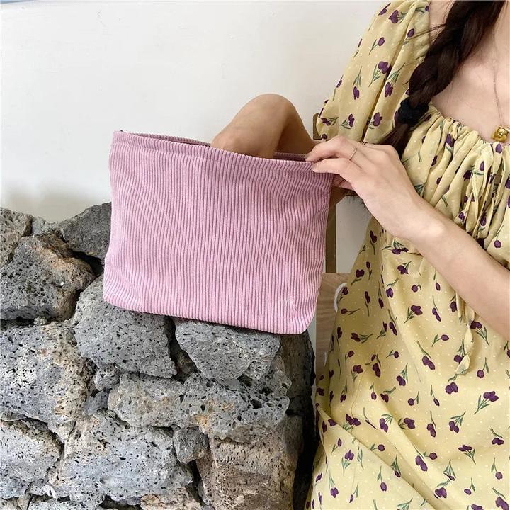 Produktbild Only-Bags.Store Cord Reise Kosmetiktasche Portable Make-up Aufbewahrungstasche Geldbörsen grosse Kapazität