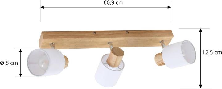 Image du produit Lindby Wanessa plafonnier, trois lampes (E14)