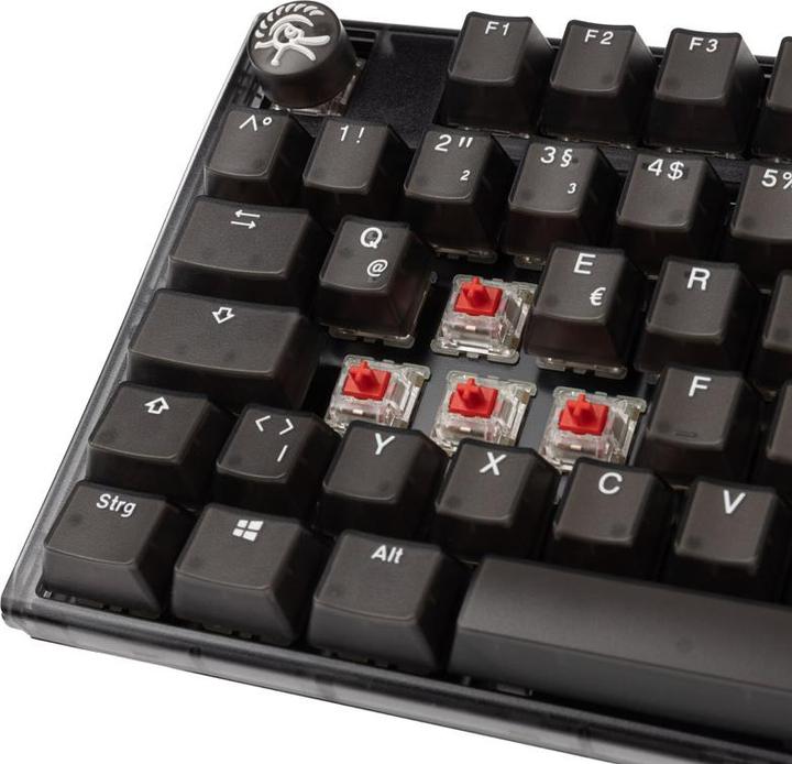 Produktbild Ducky One 3 Aura Black TKL Gaming Tastatur, RGB LED - MX-Red (DE, Kabelgebunden)