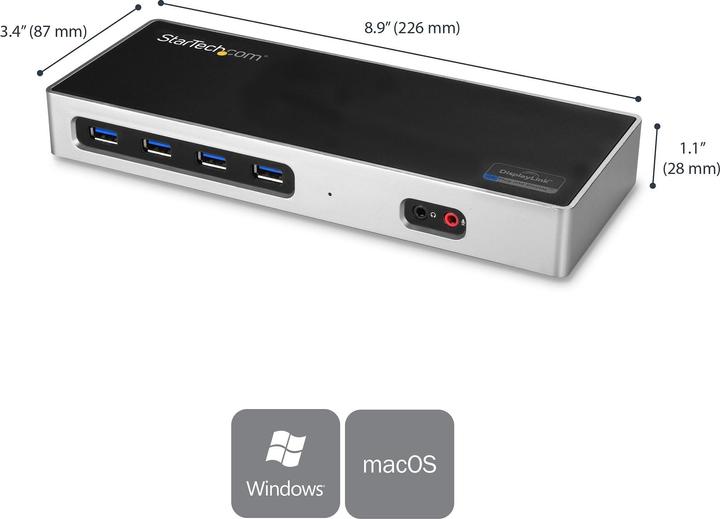 Actual product image StarTech Dual 4K (USB-C, 2 Ports)