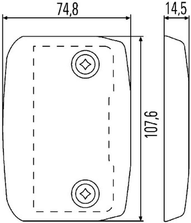 Actual product image Hella LED Flashing Light Hubladeb.