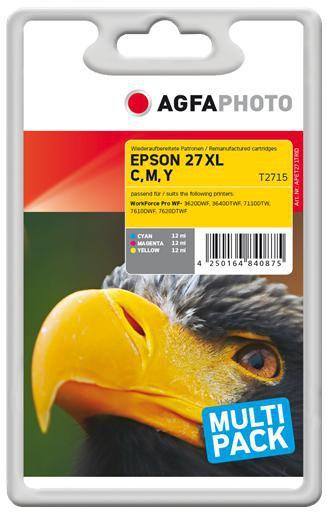 Actual product image AGFAPHOTO Ink C/MY 27 XL, T2715 (M, C, Y)