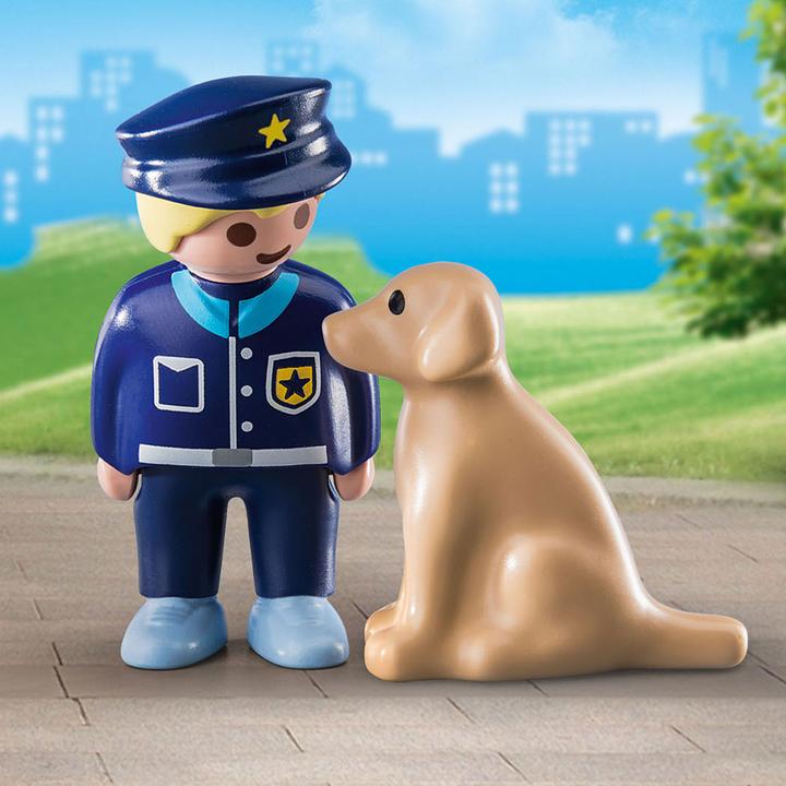 Produktbild Playmobil Polizist mit Hund (70408, Playmobil 1.2.3)