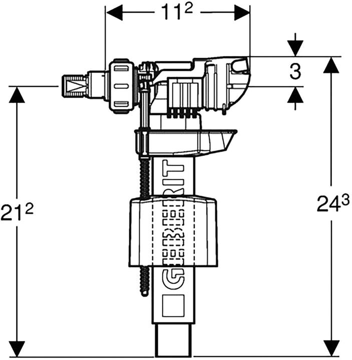 Produktbild Geberit Füllventil 243136001