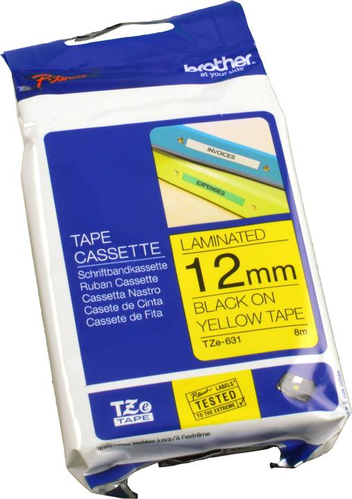 Produktbild Brother Tze-631 (1.20 cm, Gelb, Schwarz)