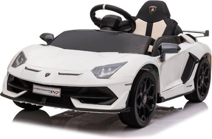 Immagine prodotto Es-toys Veicolo per bambini bianco - Auto elettrica "Lamborghini Aventador SVJ" - Licenza - 12V7AH, 2 (12 V)