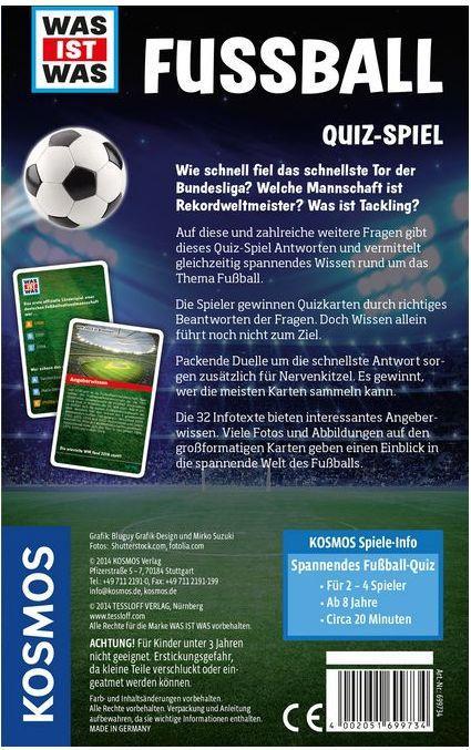 Produktbild Kosmos Was ist was - Fussball Quiz (Deutsch)