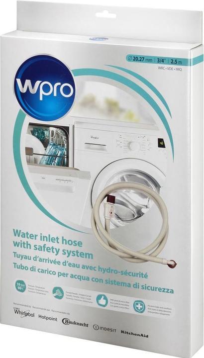 Actual product image Bauknecht Wpro Water stop supply hose 2.5m