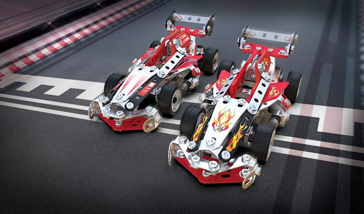 Image du produit Meccano 10-Modeles Vehicules de course 225 pcs. (21201)