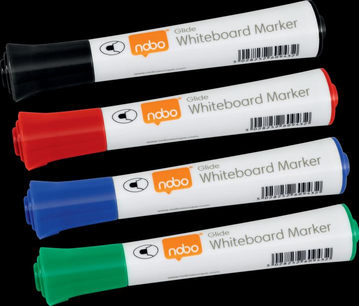 Image du produit Nobo Marqueur de planche Glide (Noir, Rouge, Bleu, Vert, 2 mm, 10 x)