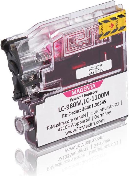 Actual product image Inkadoo Ink Cartridges Compatible with Brother LC-980M XL Ink Cartridge, magenta Magenta (M)