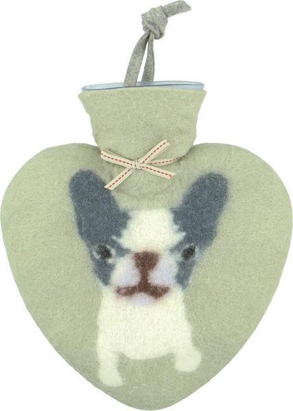 Actual product image Dorothee Lehnen Hot Water Bottle Bully Dog, 0.7 l, jade (0.70 l)