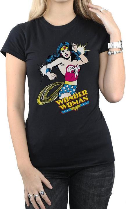Image du produit Wonder Woman T-shirt en coton Lasso Femmes/Dames (M)