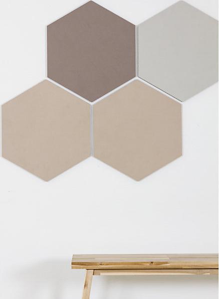 Actual product image Chameleon Design pinboard hexagonal (Bulletin board)