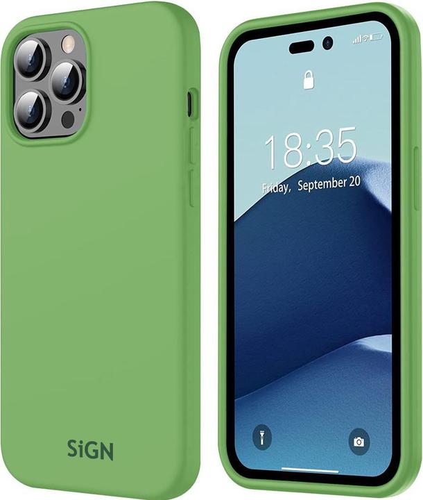 Actual product image SIGN Liquid Silicone Case for iPhone 14 Pro Max - Jade Green (Apple iPhone 14 Pro Max)
