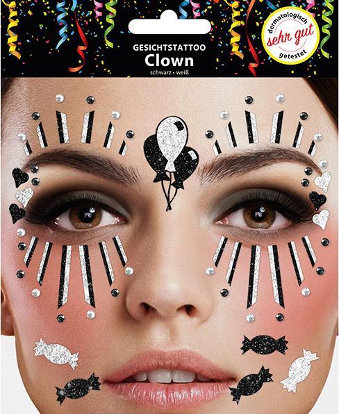 Produktbild Sombo Gesichts Tattoo Clown