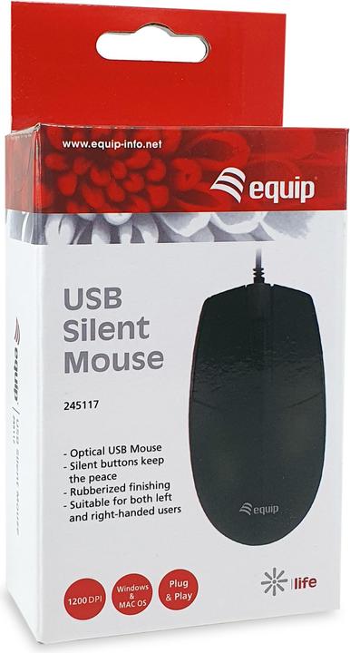 Immagine prodotto equip Mouse ottico USB-C Comp. destro/sinistro 1,5m nero (Cablato)