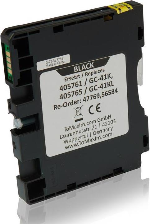 Produktbild Inkadoo Druckerpatronen kompatibel zu Ricoh 405761 / GC-41K Gelkartusche, schwarz Schwarz (BK)