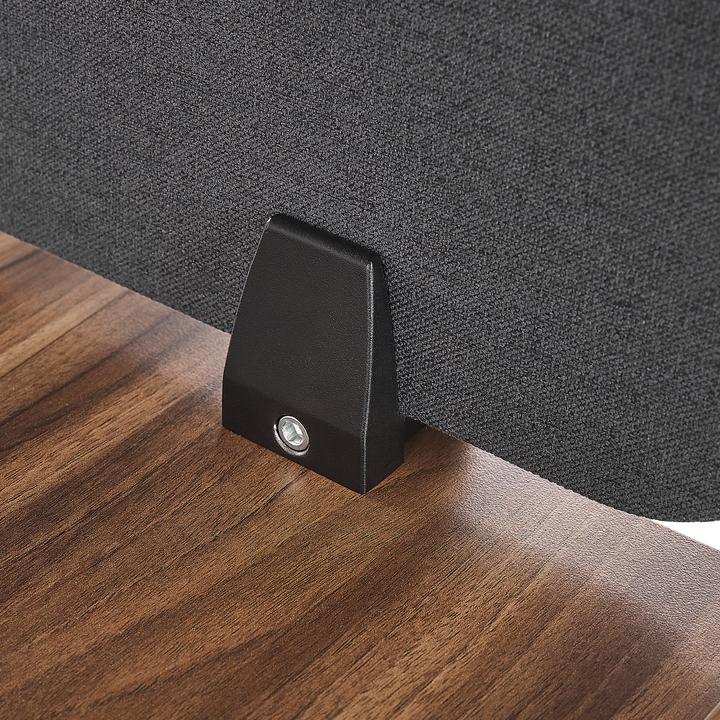 Image du produit Beliani Cloison de bureau gris foncé 130 x 40 cm WALLY (130 x 40 cm)