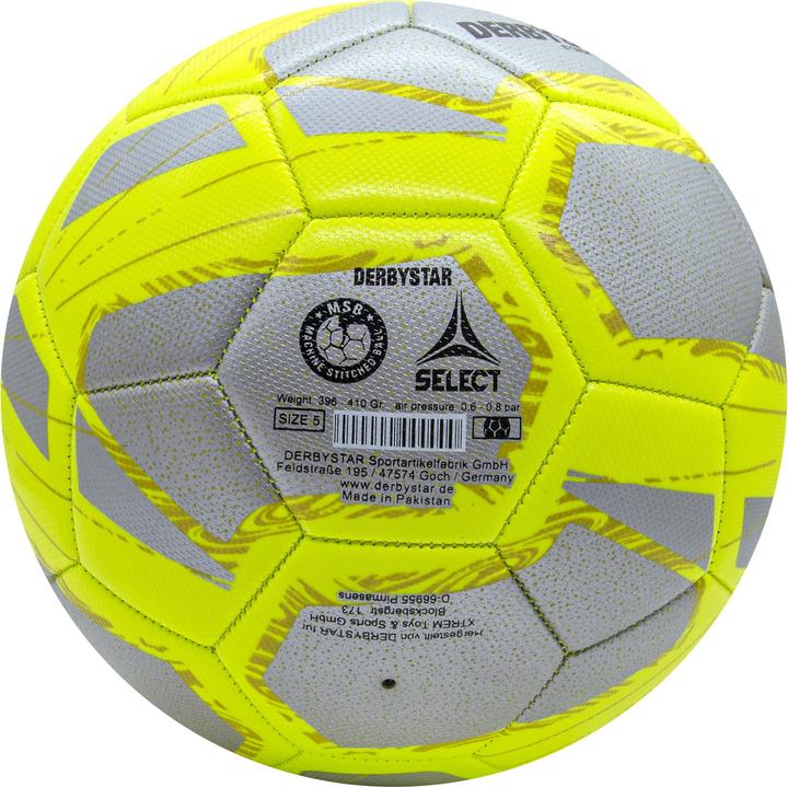 Actual product image Derbystar Street Soccer football size 5 silver/yellow