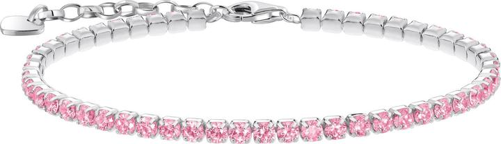 Produktbild Thomas Sabo Tennisarmband mit pinkfarbenen Steinen (19 cm, 925 Sterlingsilber)