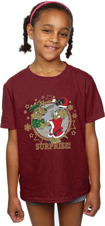 Immagine prodotto Tom & Jerry Christmas Surprise Maglietta Ragazze (116)
