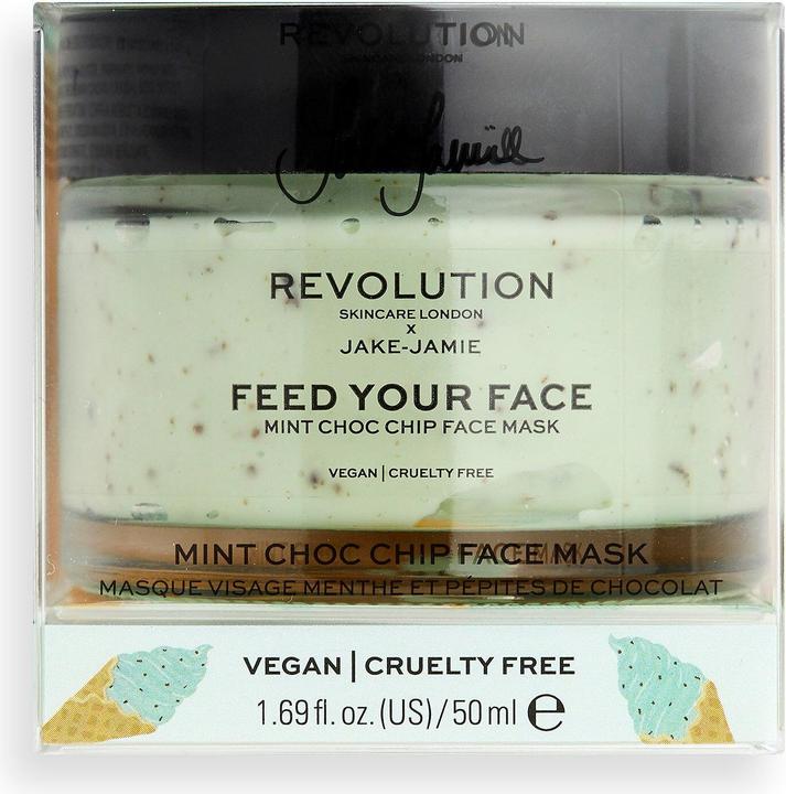 Actual product image Revolution Skincare Skincare X Jake-Jamie Feed Your Face Mint Choc Chip Face Mask - Facial Mask - (50 ml)