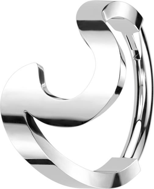 Actual product image Star Piercing Micro segment ring foldable silver shaft (Surgical steel 316L)