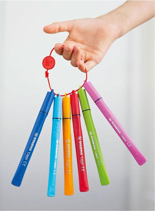 Immagine prodotto STABILO Pennarello Cappi con cappuccio ad anello (Ordinati, 24 x)
