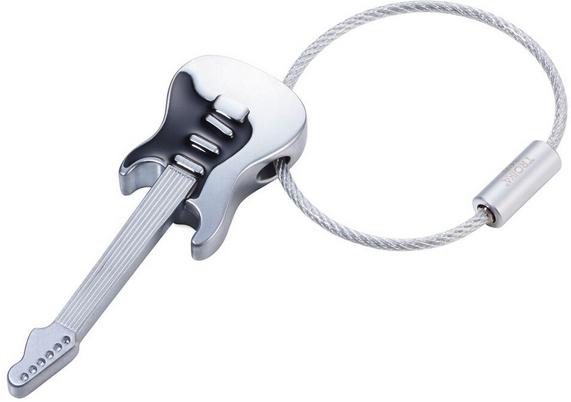Image du produit Troika STRAT AM RING Porte-clés guitare, gris mat/noir